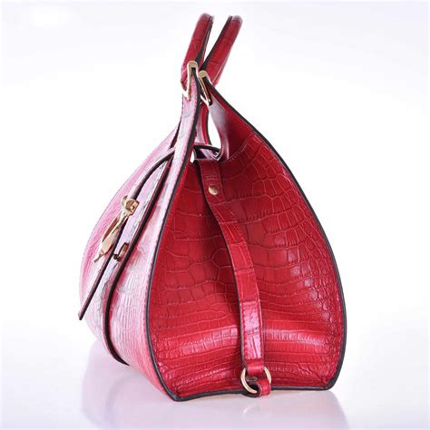 gucci crocodile stirrup handbag